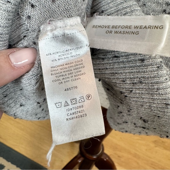 LOFT Gray Long Sleeve Dress - Picture 5 of 5